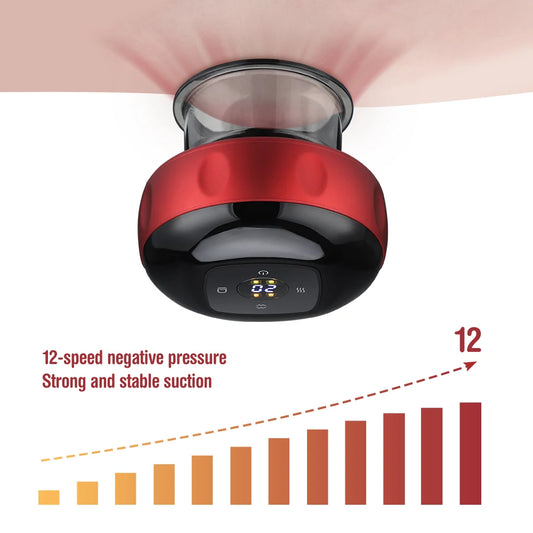 Smart Red Light Therapy Cupping Massager