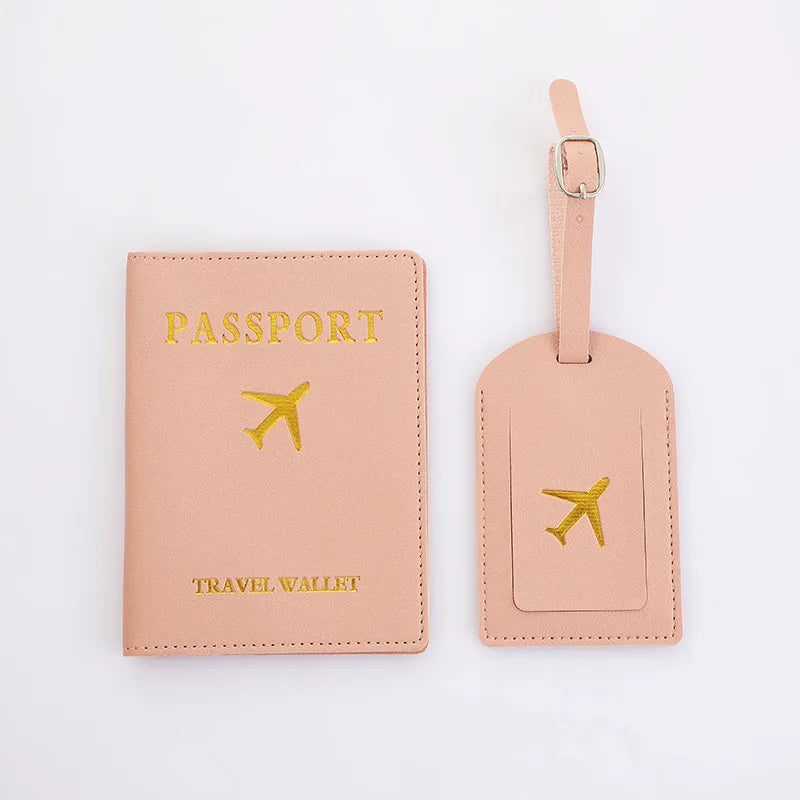 2 Piece Set Luggage Tag & Passport Cover