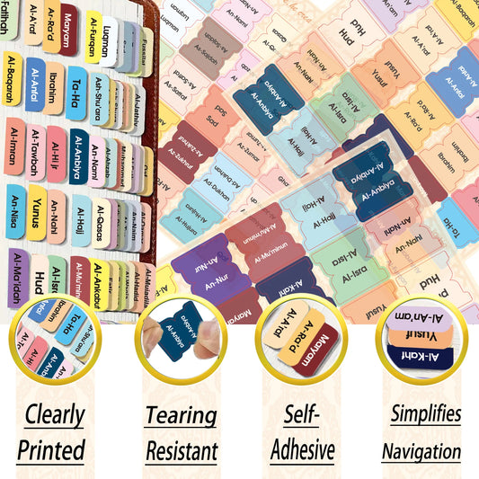 Qur'an Mushaf Tabs