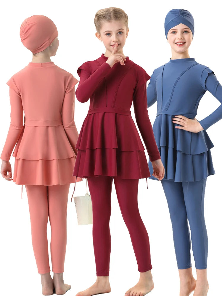 3 Piece Girl's Burkini