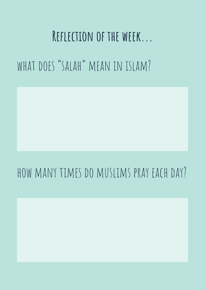 Boy's Salah Tracker