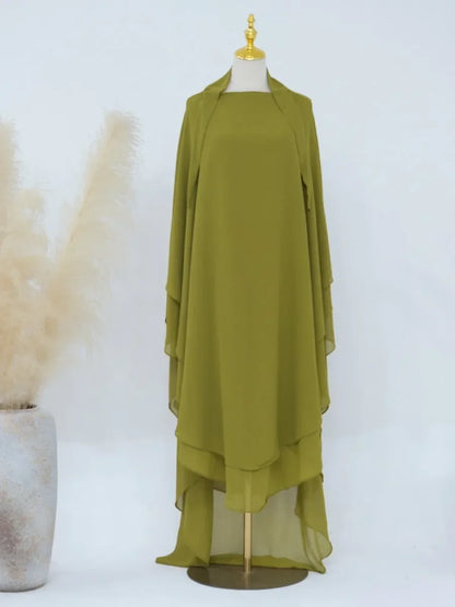 2 Layer Extra Long Khimar