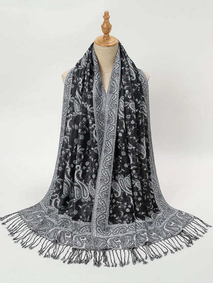 Floral Pashmina Hijab