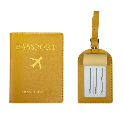 2 Piece Set Luggage Tag & Passport Cover