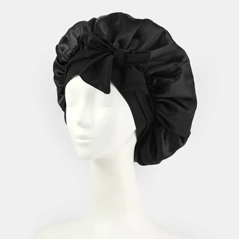 Adjustable Silk Satin Bonnet