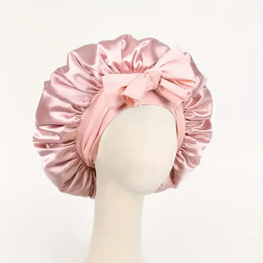 Adjustable Silk Satin Bonnet