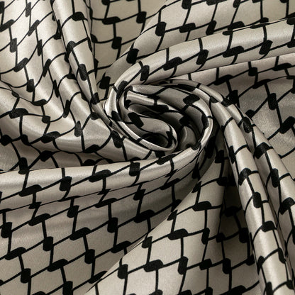 Small Satin Keffiyeh Scarf