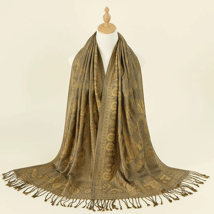 Floral Pashmina Hijab