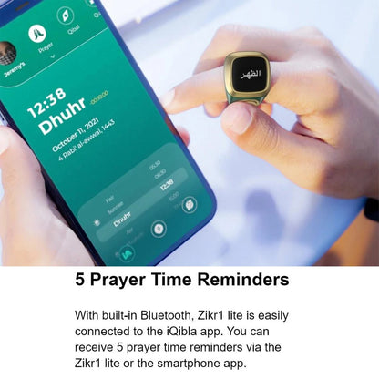 Waterproof Smart Dhikr Ring