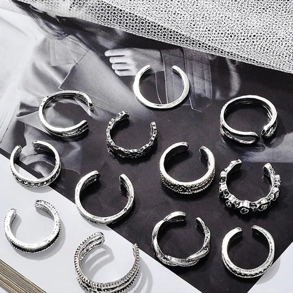 Set of 12 Toe Rings