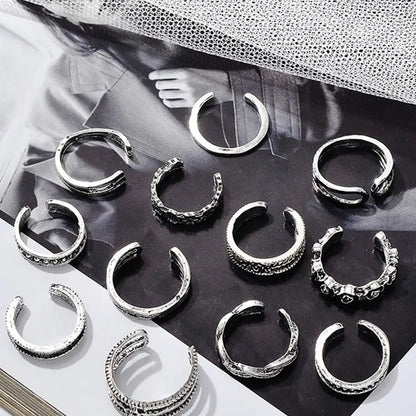 Set of 12 Toe Rings