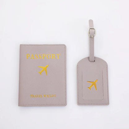 2 Piece Set Luggage Tag & Passport Cover