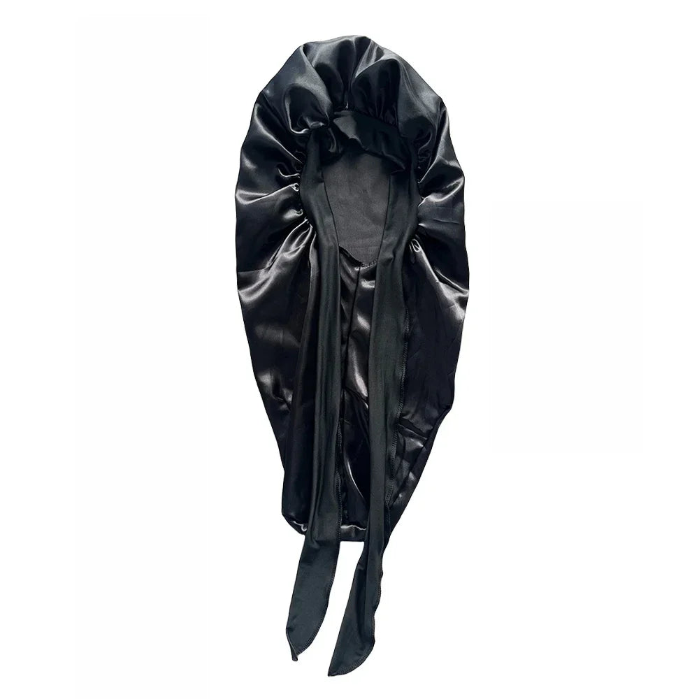 Adjustable Silk Satin Bonnet (Long Hair)