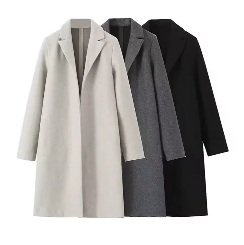 Winter Wool Trench Coat
