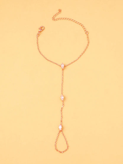 Rhombus Crystal Mitten Bracelet
