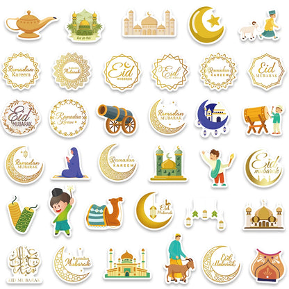 70 Waterproof Islamic Stickers