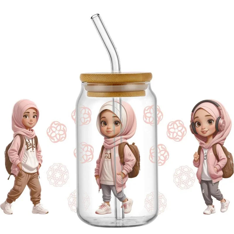 Islamic Decals for Kids Bottles