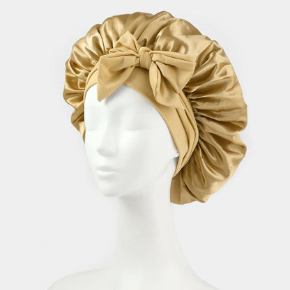 Adjustable Silk Satin Bonnet