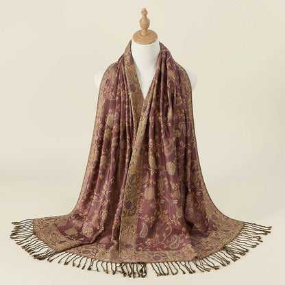 Floral Pashmina Hijab