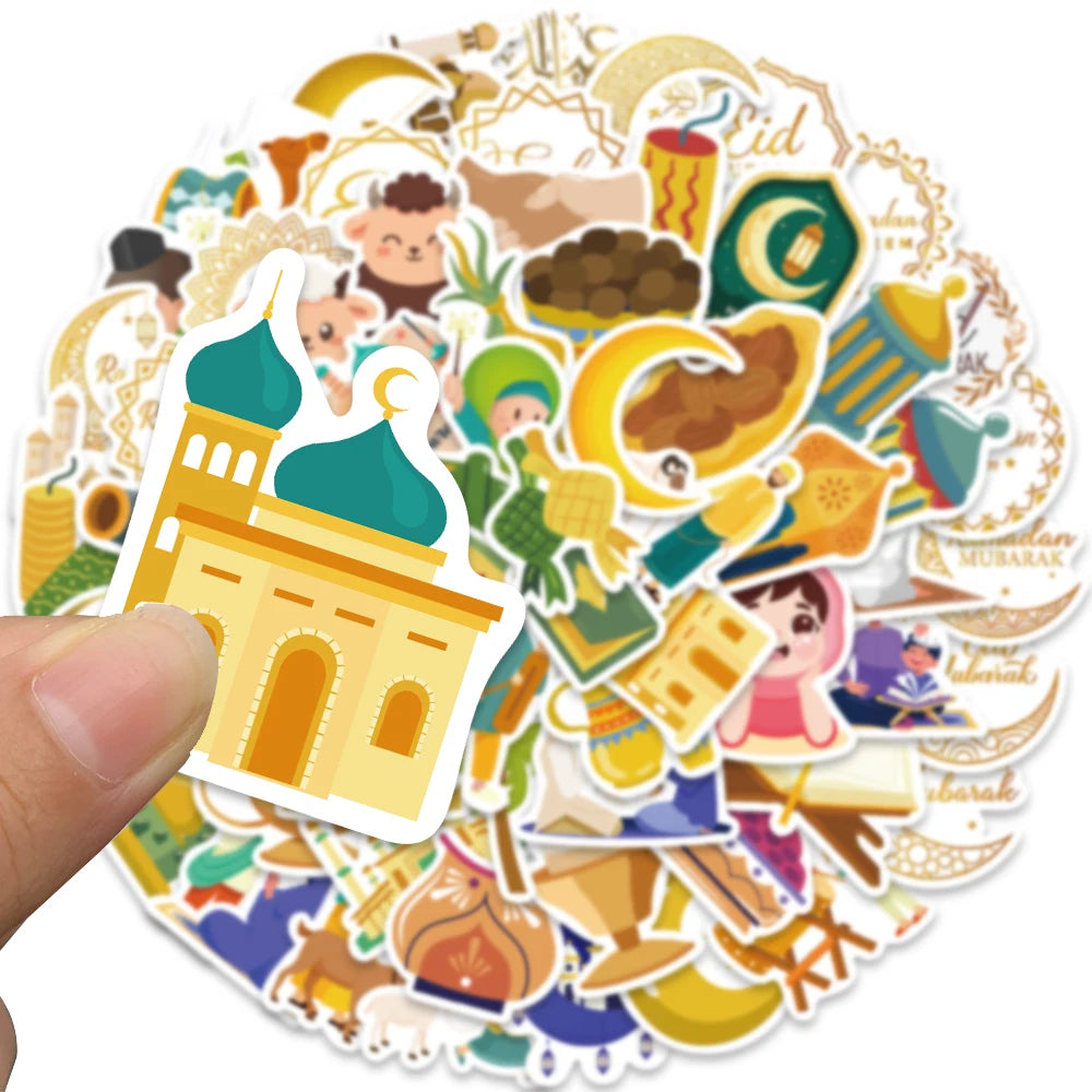 70 Waterproof Islamic Stickers