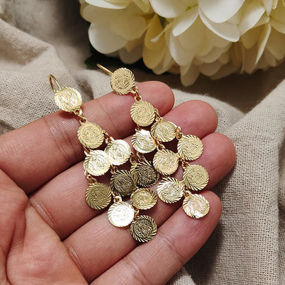 Gold Coin Earrings