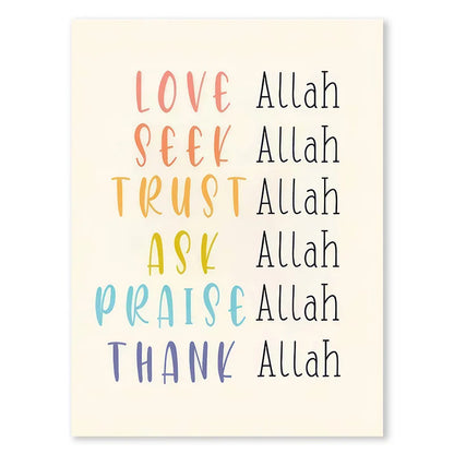 Islamic Wall Decor for Kids