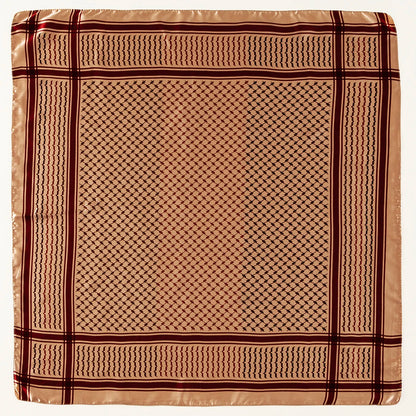 Small Satin Keffiyeh Scarf
