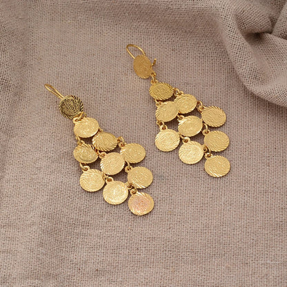 Gold Coin Earrings