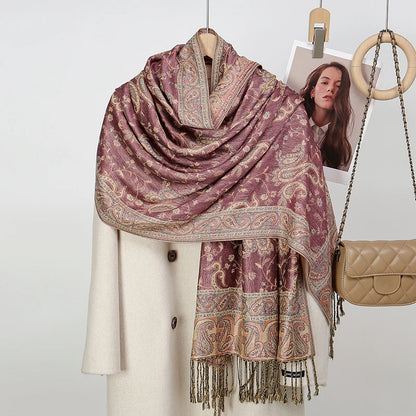 Floral Pashmina Hijab