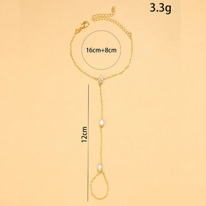 Rhombus Crystal Mitten Bracelet