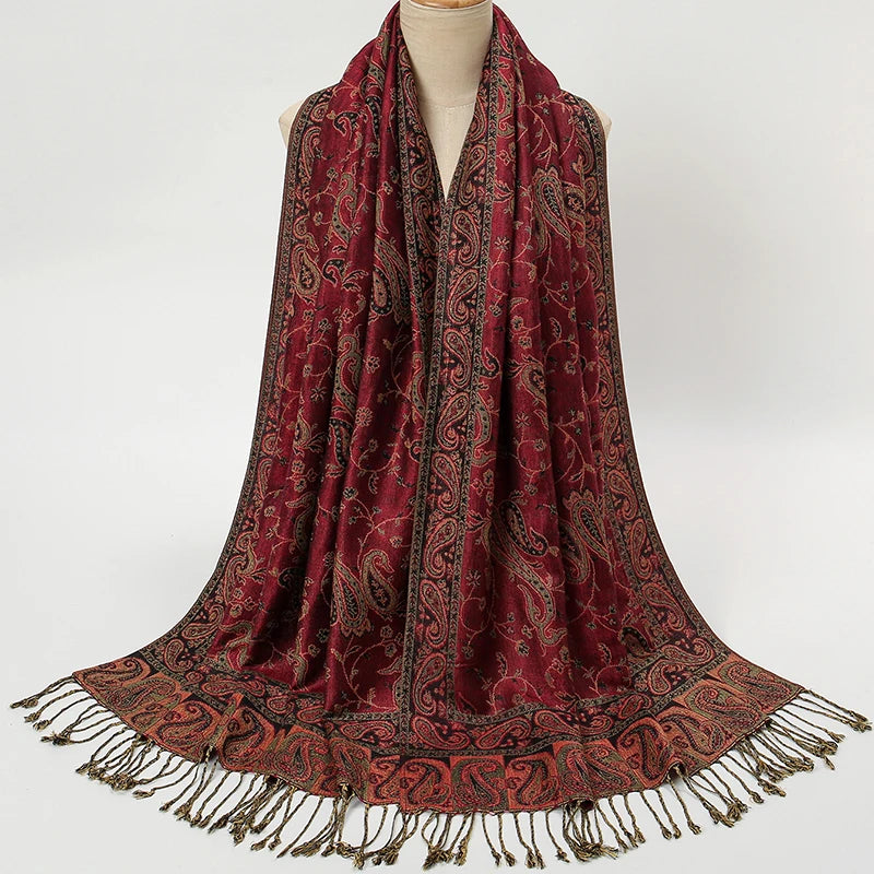 Floral Pashmina Hijab