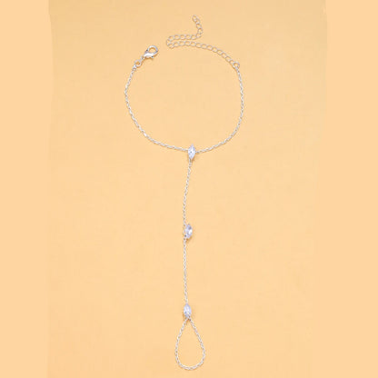 Rhombus Crystal Mitten Bracelet