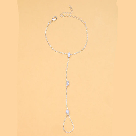 Rhombus Crystal Mitten Bracelet
