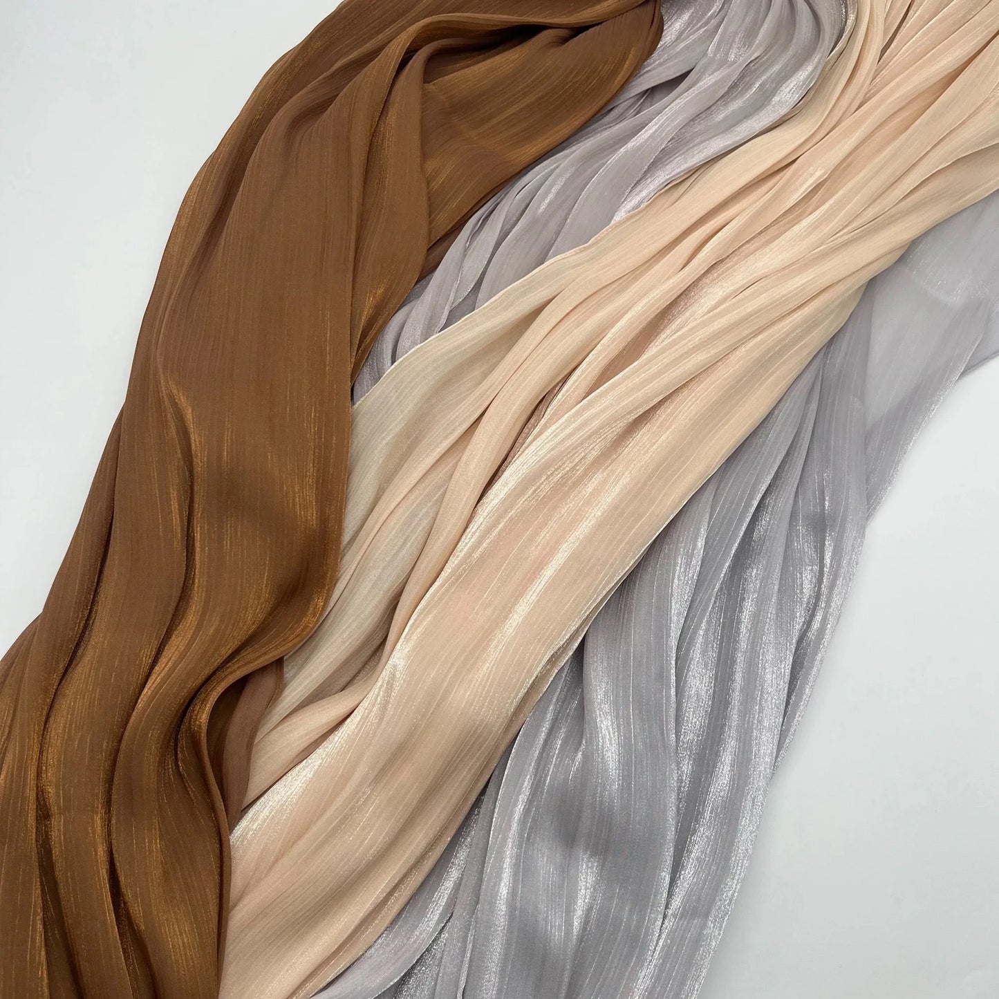 Wrinkle Silk Shiny Hijab
