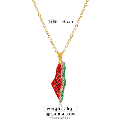 Palestine Watermelon Necklace