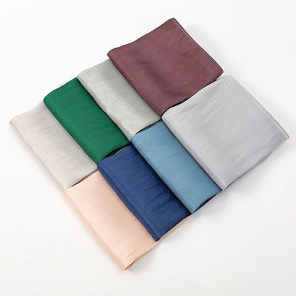 Wrinkle Silk Shiny Hijab
