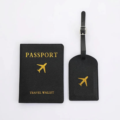 2 Piece Set Luggage Tag & Passport Cover