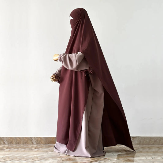 Exra Long Khimar & Niqab Integrated