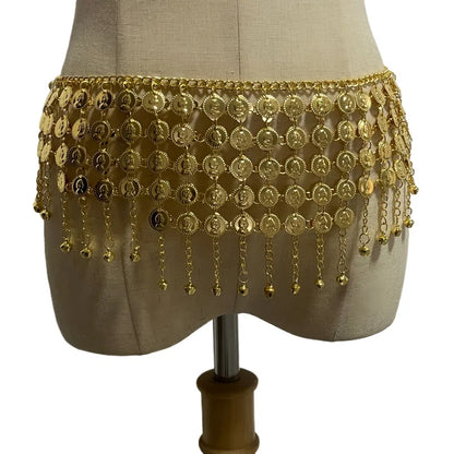 Belly Dance Gold Coin Waist Chain