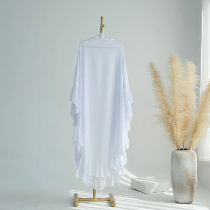 2 Layer Ruffle Chiffon Khimar