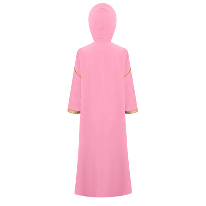 Hooded Kaftan with Zipper