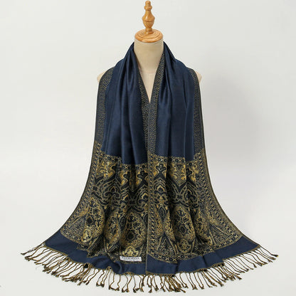 Floral Pashmina Hijab