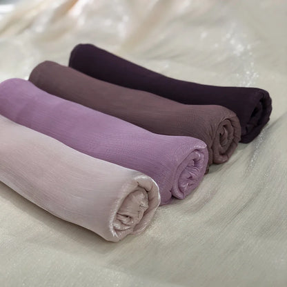 Wrinkle Silk Shiny Hijab