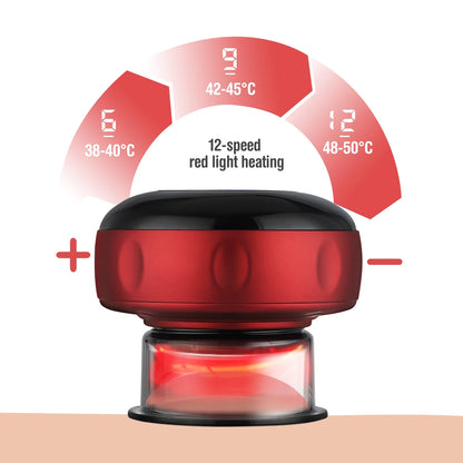 Smart Red Light Therapy Cupping Massager