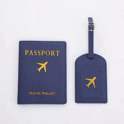 2 Piece Set Luggage Tag & Passport Cover