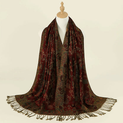 Floral Pashmina Hijab