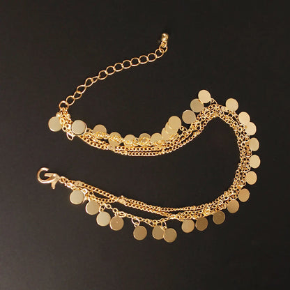 Gold Coin Anklet