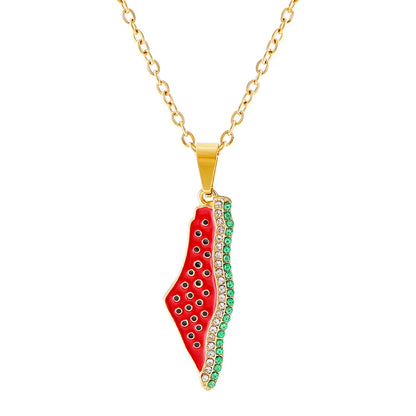 Palestine Watermelon Necklace