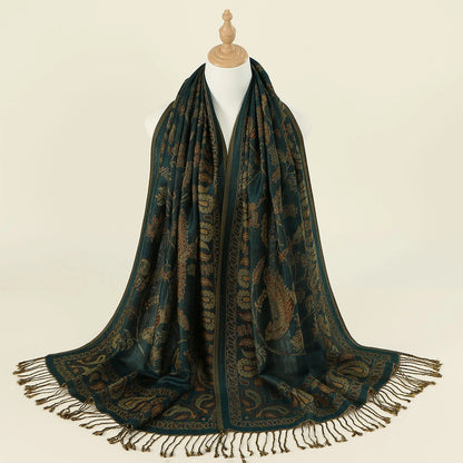 Floral Pashmina Hijab