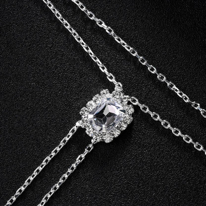 Rectangle Crystal Mitten Bracelet